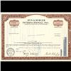1960s Bun & Burger Stock Certificate Scarce Brown (COI-3446)