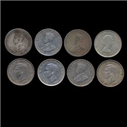 1923-63 Australia 6p 8pcs F/AU (COI-8620)