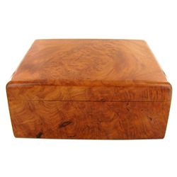 RARE Burl Box Handmade Afzelia Wood  (CLB-840)