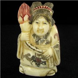 Handcarved Bone Chinese Netsuke (CLB-916)