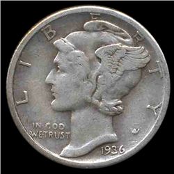 1935D Mercury Dime Hi Grade ERROR (COI-8455)