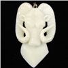 Handcarved Bone Rams Head Pendant 2.5" (JEW-2972)