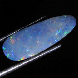 5.6ct Australian Black Opal Doublet Full Fire (GEM-36131)