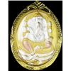 Gold Vermeil Ganesh Amulet (JEW-2567)