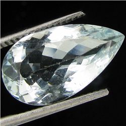 4.70ct Top Clear Santa Maria Aquamarine Pear (GEM-32028)