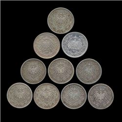 1905F Germany 50 Pfg Hi Grade Scarce 10 Pcs (COI-8184)