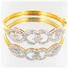 67.4twc Lab Diamond Gold Vermeil Bracelet (JEW-3539)