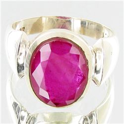 51.17twc Mozambique Ruby Sterling Ring (JEW-2766)
