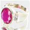 Image 2 : 51.17twc Mozambique Ruby Sterling Ring (JEW-2766)