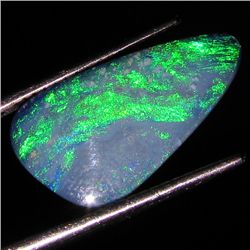 3.25ct Australian Black Opal Doublet Full Fire (GEM-36245)