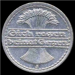 1921J Germany 50pfg MS63 Scarce (COI-8127)