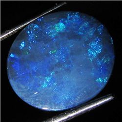 4.1ct Australian Black Opal Doublet Full Fire (GEM-36164)