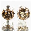 6.92twc Smokey Quartz Sterling Earrings (JEW-2636)
