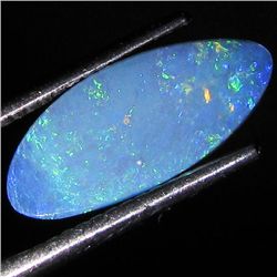 2.18ct Australian Black Opal Doublet Full Fire (GEM-35841)
