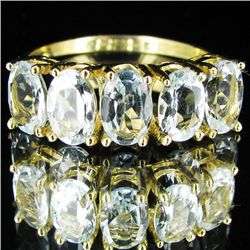 9.28twc Aquamarine 10k Gold Ring (JEW-2900)