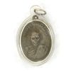 Vintage Thai Silver Clay Monk Amulet in Nickel Pendant Case (ANT-1212)