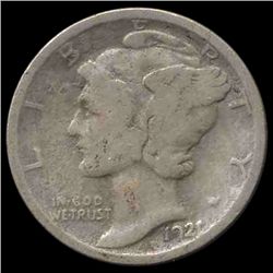 1921 Mercury Dime Circulated (COI-8360)