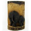 Image 1 : Handcarved Teak Elephant Derrier Tush (CLB-922)