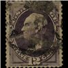 Image 1 : 1870 SCARCE US 12c Clay Dark Violet Used Stamp (STM-1305)