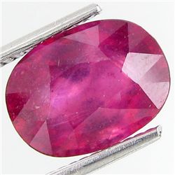 5.17ct Fire Flash Naturalish Pink Ruby Oval (GEM-29401)