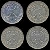 1956 D/F/G/J Germany 1 Mark Hi Grade RARE 4 Pcs (COI-8139)