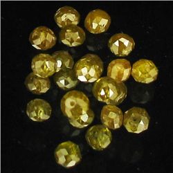 1.35ct Green Diamond Drilled Beads  (GEM-15293)