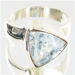 34.48twc Aquamarine Sterling Ring (JEW-2811)