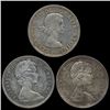 1964-6 Canada $1 3pcs AU+ (COI-8610)