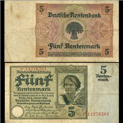 1926 Germany 5 Mark Better Circulated (CUR-05854)