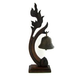 Thai Temple on Handcrafted Teak Stand (DEC-480)