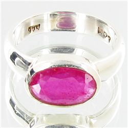 31.15twc Mozambique Ruby Sterling Ring (JEW-2764)