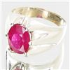 Image 2 : 39.26twc Mozambique Ruby Sterling Ring (JEW-2706)