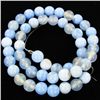Image 1 : 165twc Blue Lace Agate Small Bead Strand 16" (JEW-3000)
