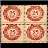 Image 1 : 1920 Liechtenstein 25h Postage Due 4 Block Error (STM-0449)