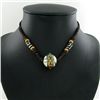 Tibet Shell Agate Bead Choker Necklace (JEW-3191)