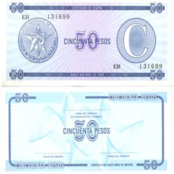1980 Cuba 50p Foreign Exchp Crisp Unc RARE Ser C (COI-4018)