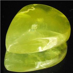 28.3ct Lemon Prehnite Cabochon (GEM-35683)