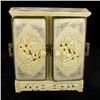 Chinese Handcarved Bone Double Gem Box (CLB-846)