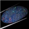 4.5ct Australian Black Opal Doublet Full Fire (GEM-36293)