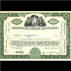 1950s Studebaker Stock Certificate Rare (COI-3337)