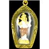 Gold Vermeil Ganesh Amulet (JEW-2565)