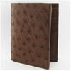 Mens Upright Ostrich Hide Skin Wallet (ACT-254)