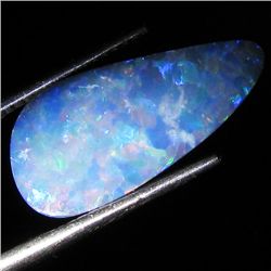 3.84ct Australian Black Opal Doublet Full Fire (GEM-36025)