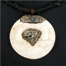 Tibet Bone Nickel Bead Choker Necklace (JEW-3233)