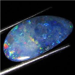 3.5ct Australian Black Opal Doublet Full Fire (GEM-36254)