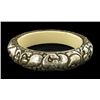 Vintage Tibet Bone Silver Bangle Bracelet (ANT-1590)