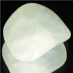 27.2ct Prehnite Freeform Cabochon (GEM-34036)