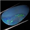 3.35ct Australian Black Opal Doublet Full Fire (GEM-36509)