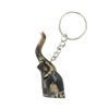 Water Buffalo Horn Scrimshaw Elephant Keychain (CLB-468)