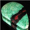 74.56ct Rare Banded Red Green Agate Cabochon (GEM-33133)